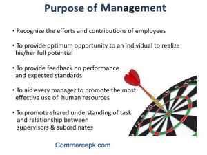 Purpose of management