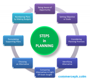 Steps in planning