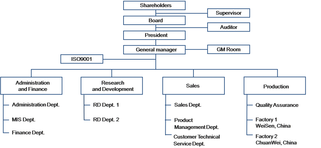 Organizational Structure of a Company